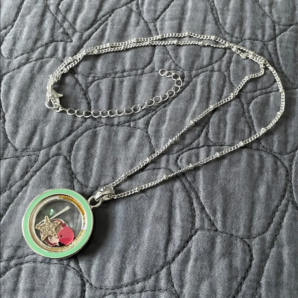 Disney Vintage Ariel Floating Charms Necklace